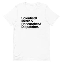 Load image into Gallery viewer, "Pandemic" Board Game Fan T-Shirt: An Homage to the Game in the Iconic Helvetica Design (Free Shipping!)