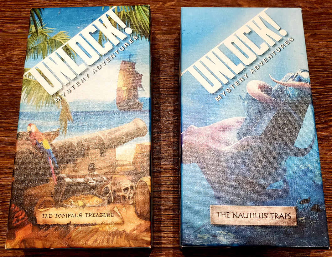 Unlock Mystery Adventures, TWO Used Board Games for Sale
